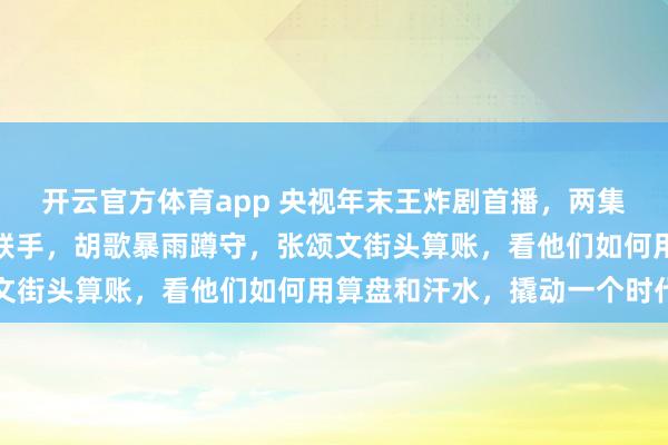 开云官方体育app 央视年末王炸剧首播，两集封神，胡歌张颂文强强联手，胡歌暴雨蹲守，张颂文街头算账，看他们如何用算盘和汗水，撬动一个时代